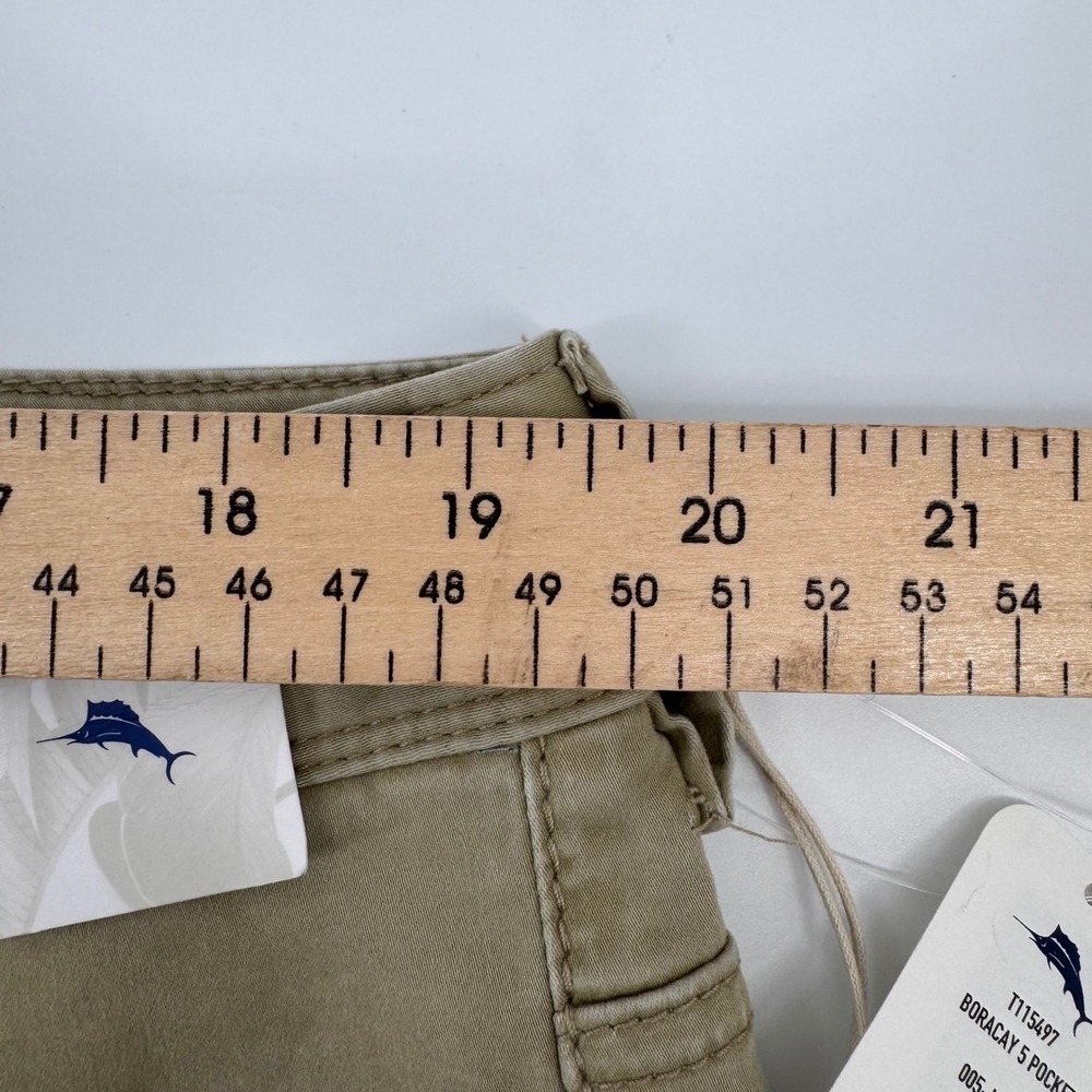 Tommy Bahama Boracay 5 Pocket Pants Mens 38x30 Khaki T115497 Stretch Cotton - Picture 8 of 10